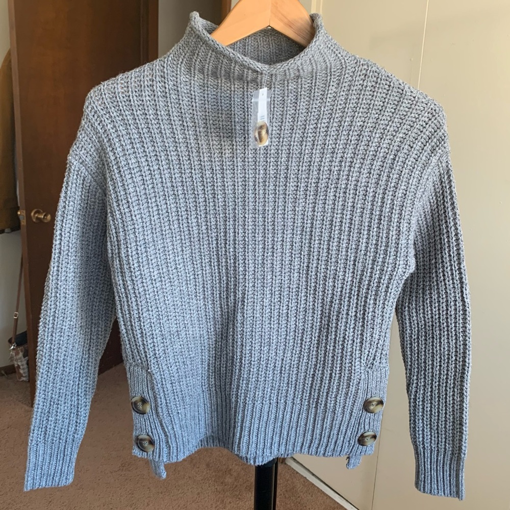 Madewell Chunky Knit Pullover Wool Sweater NWT